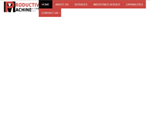 Tablet Screenshot of productivemachine.net